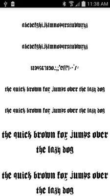 Gothic Fonts 50 android App screenshot 2