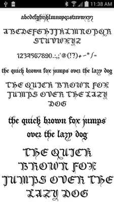 Gothic Fonts 50 android App screenshot 3