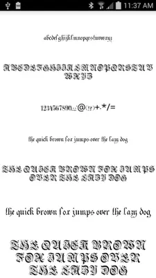 Gothic Fonts 50 android App screenshot 5